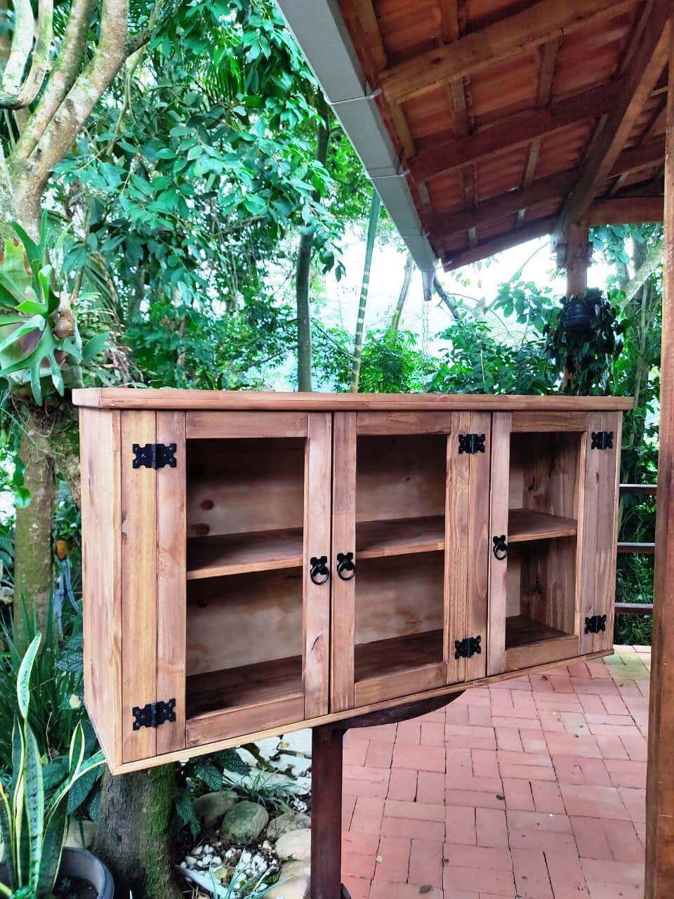 Aéreo De Madeira Maciça 62X1.20X30 Móveis Rio Negrinho