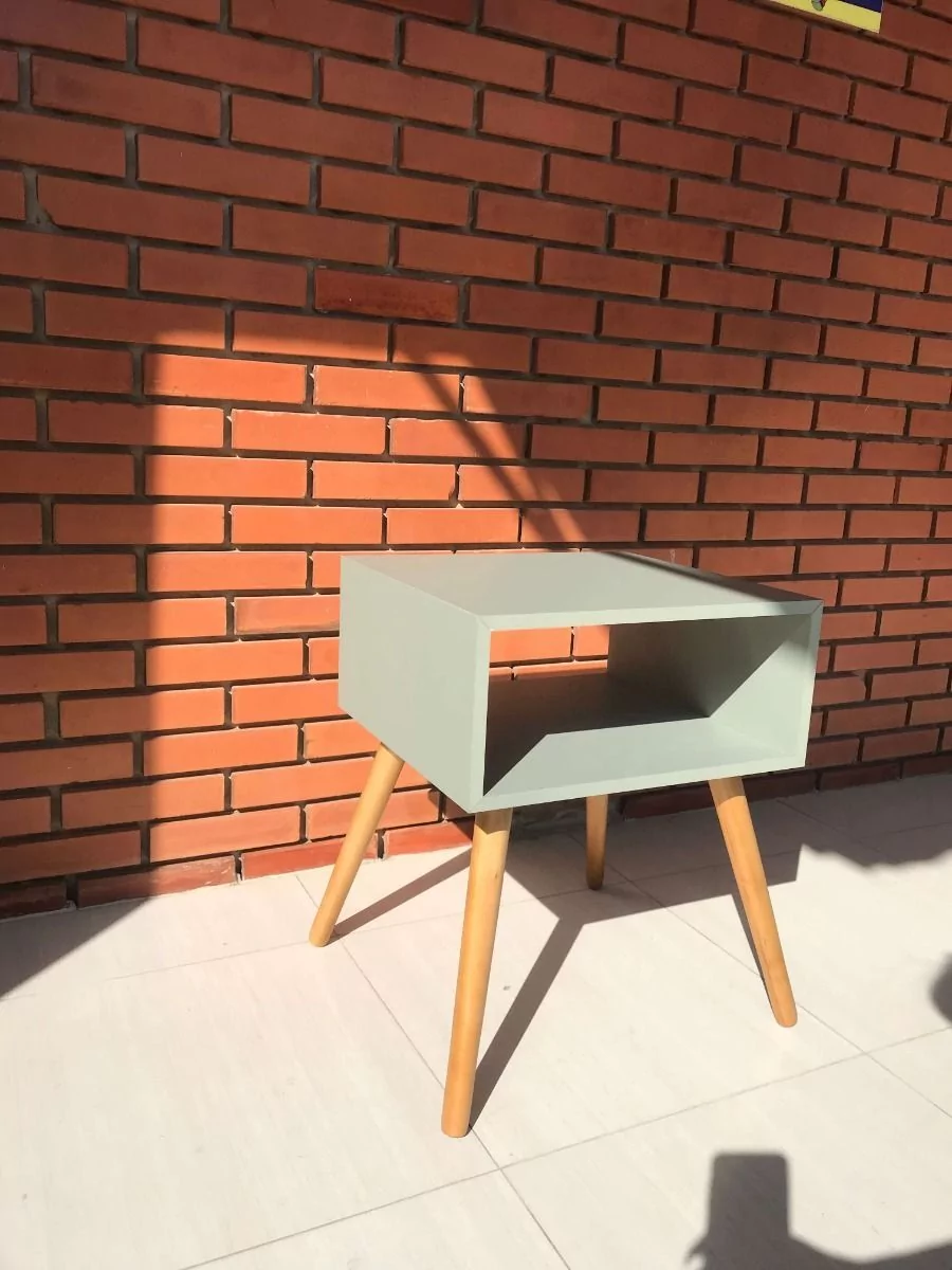 Aparador 45cm Verde Com Pés De Madeira Maciça Móveis Bv Magazine