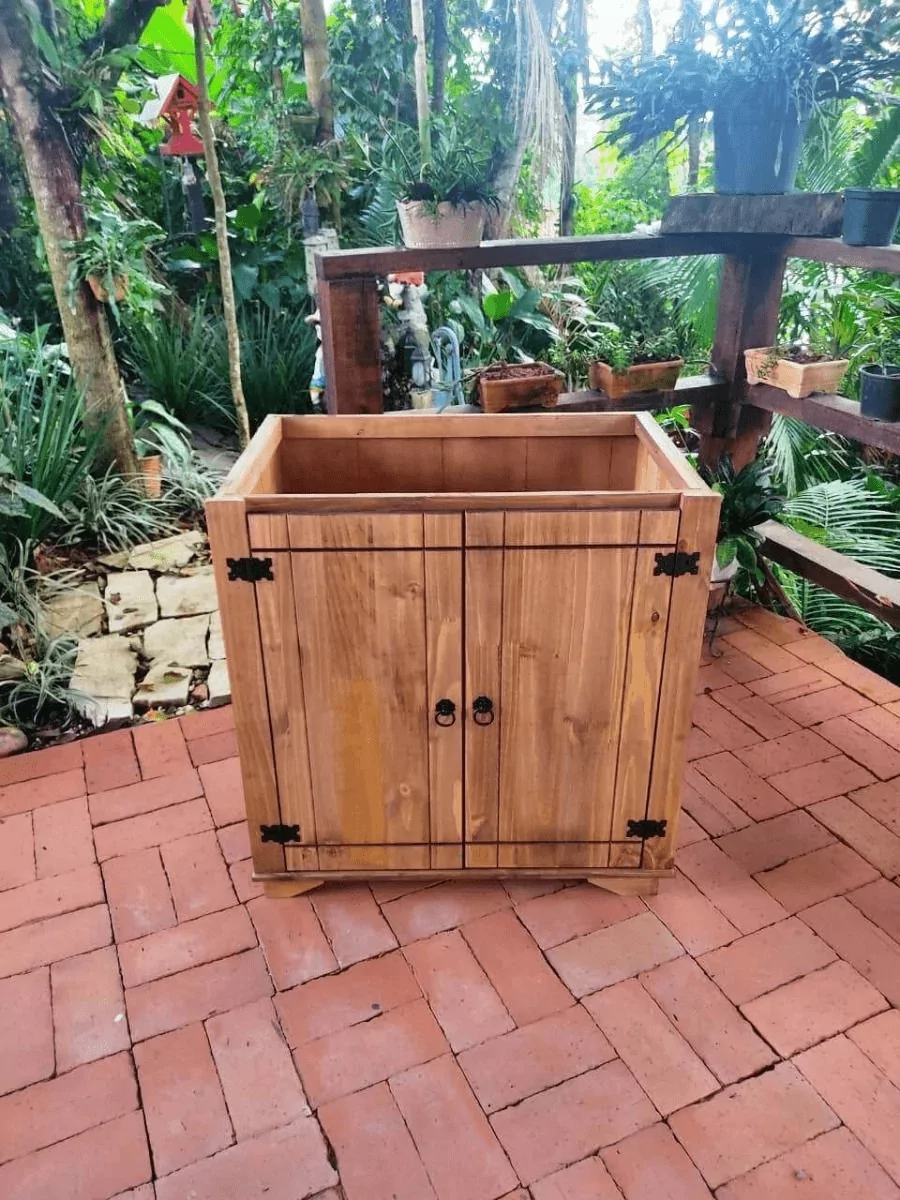 Balcão 0,80 Cm Para Cozinha De Madeira Maciça Móveis Rio Negrinho
