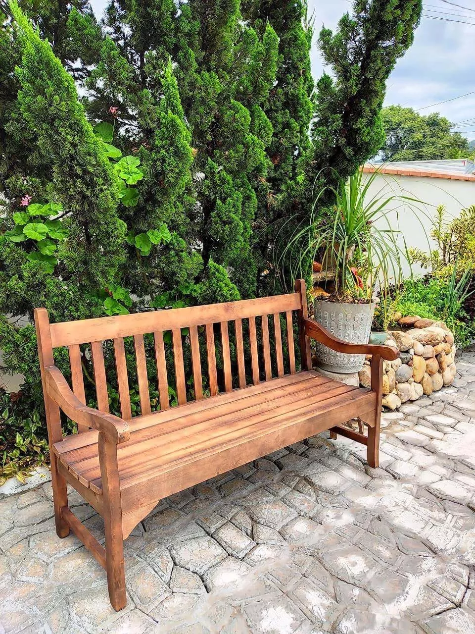 Banco Avulso Com 3 Assentos De Madeira Maciça Móveis Rústicos Bv Magazine