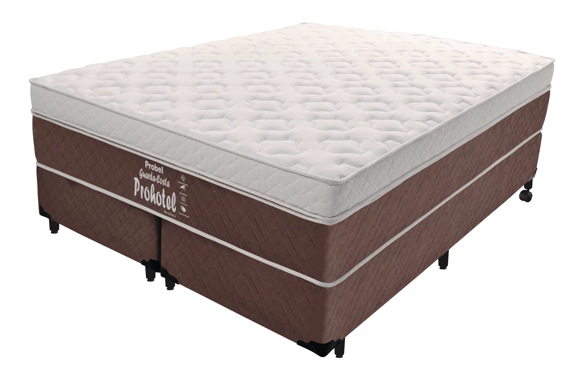 Cama Box+Colchão King Size Probel Guarda Costas Prohotel Residence
