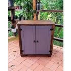 Balcão De 80cm 2 Portas Com Tampo Detalhes Em Cinza De Madeira Maciça Móveis Rio Negrinho Balcão De 80cm 2 Portas Com Tampo Detalhes Em Cinza De Madeira Maciça Móveis Rio Negrinho