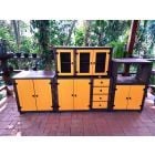 Kit Cozinha Com 4 Peças E Detalhes Em Amarelo De Madeira Maciça Móveis Rio Negrinho Kit Cozinha Com 4 Peças E Detalhes Em Amarelo De Madeira Maciça Móveis Rio Negrinho