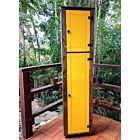 Paneleiro 2 Portas Com Detalhes Em Amarelo De Madeira Maciça Móveis Rio Negrinho Paneleiro 2 Portas Com Detalhes Em Amarelo De Madeira Maciça Móveis Rio Negrinho