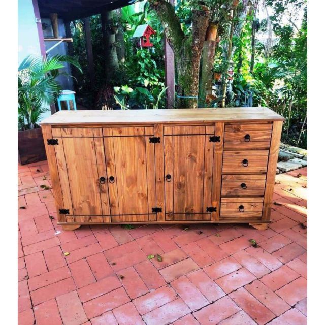 Balcão Com Tampo De Madeira Maciça 85X40X1,60 Móveis Rio Negrinho Balcão Com Tampo De Madeira Maciça 85X40X1,60 Móveis Rio Negrinho