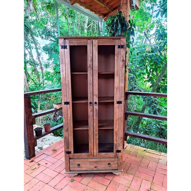 Cristaleira 2 Porta E 1 Gaveta 184X36X82 Móveis Rio Negrinho Cristaleira 2 Porta E 1 Gaveta 184X36X82 Móveis Rio Negrinho