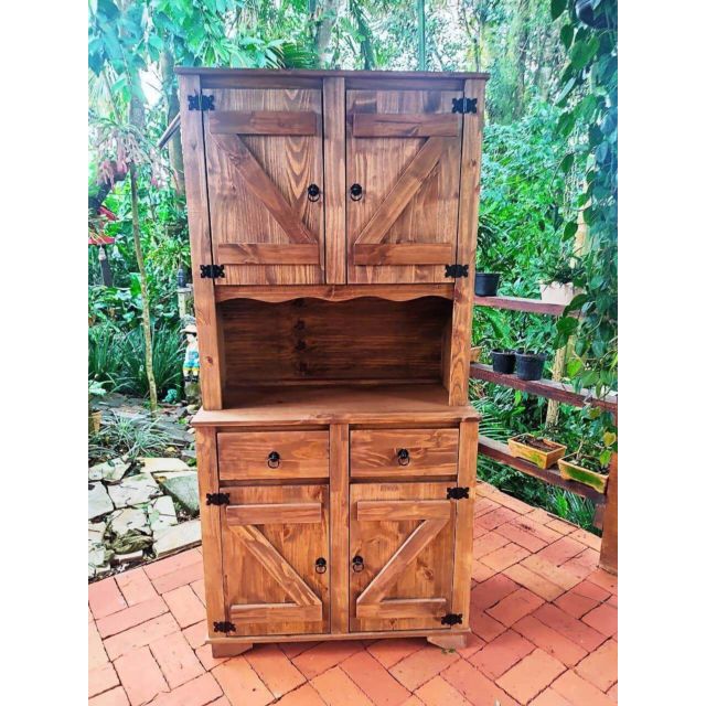 Cristaleira 4 Portas Em Z Com 2 Gavetas1,80X43X90 Móveis Rio Negrinho Cristaleira 4 Portas Em Z Com 2 Gavetas1,80X43X90 Móveis Rio Negrinho