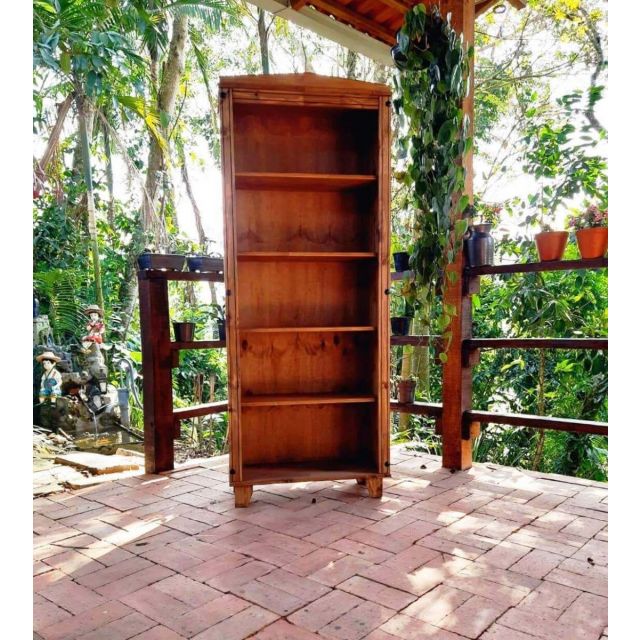 Estante Para Livros Alta Madeira Maciça 183X74X32 Móveis Rio Negrinho Estante Para Livros Alta Madeira Maciça 183X74X32 Móveis Rio Negrinho