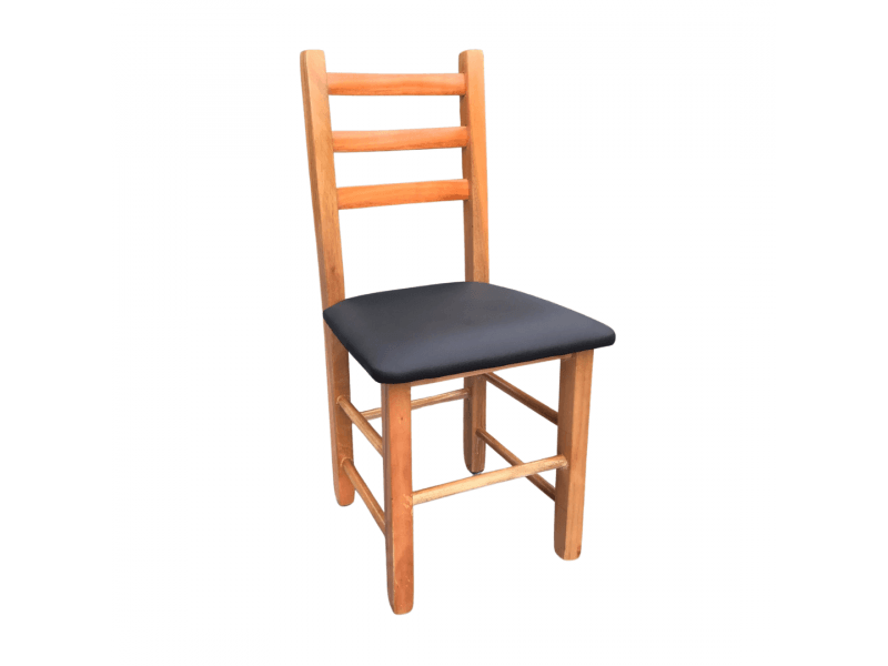 Cadeira Avulsa Com Assento Estofado E Pintura Em Verniz De Madeira Maciça Bv Magazine