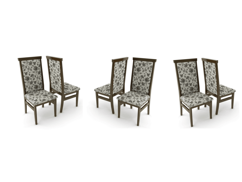 Conjunto De 6 Cadeiras Nobless Móveis Tradição