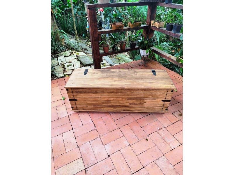 Calçadeira De Madeira Maciça 45X1,38X45 Móveis Rio Negrinho