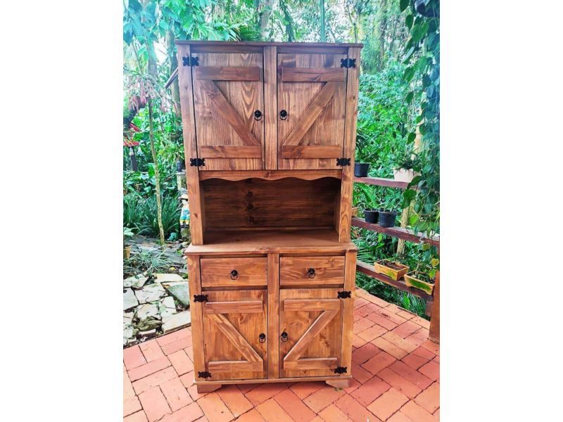 Cristaleira 4 Portas Em Z Com 2 Gavetas1,80X43X90 Móveis Rio Negrinho Cristaleira 4 Portas Em Z Com 2 Gavetas1,80X43X90 Móveis Rio Negrinho