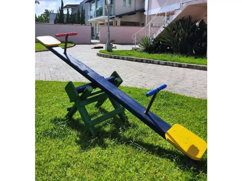 Gangorra 2,00x0,64 De Madeira Playground Móveis Rústicos Bv Magazine