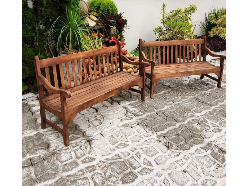 Kit Com 2 Bancos De 3 Assentos De Madeira Maciça Móveis Rústicos Bv Magazine Kit Com 2 Bancos De 3 Assentos De Madeira Maciça Móveis Rústicos Bv Magazine
