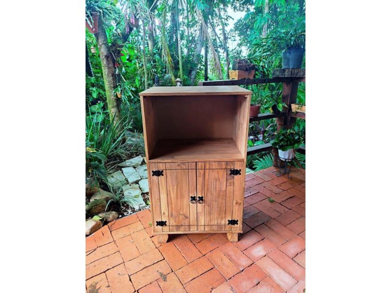 Balcão Para Forno/Micro Multi Uso 1,03x64x45 De Madeira Maciça Móveis Rio Negrinho Balcão Para Forno/Micro Multi Uso 1,03x64x45 De Madeira Maciça Móveis Rio Negrinho